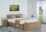 Boxspringbett 180 x 200 cm,Montana,Mikrofaser Sand ,elektrische Verstellung,Lieferung Aufbau, Massiv Unterbau mit 7-Zonen Taschenfederkern,7-Zonen Kaltschaummatratze und Komfortschaumtopper