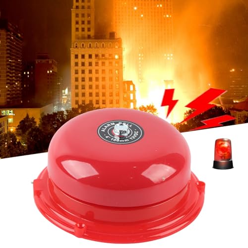 Campainha Elétrica de Ataque Interno de 4 Polegadas, Ideal para Controle de Incêndio, Som de Alta In