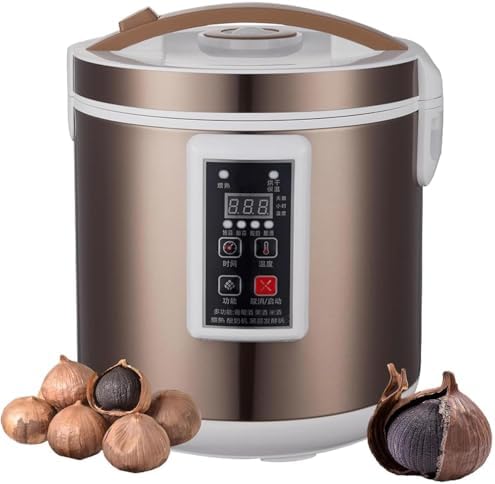 Automatic Black Garlic Fermenter & Yogurt Maker - 3-Layer Stainless Steel Electric Machine for Fermenting Natto, Yogurt, and Fruit Vinegar, Full Functionality & Easy Use