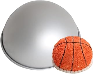 Ball Cake Pan,Aluminum Hemisphere Cake Molds,8Inch Cake Pan,Kids DIY 3D Birthday Cake Pan,Nonstick Baking Tools (Big Half Ball)