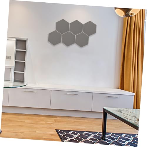 Paneles hexagonales para absorción de sonido, 6 piezas, poliuretano para paredes miniatura 5