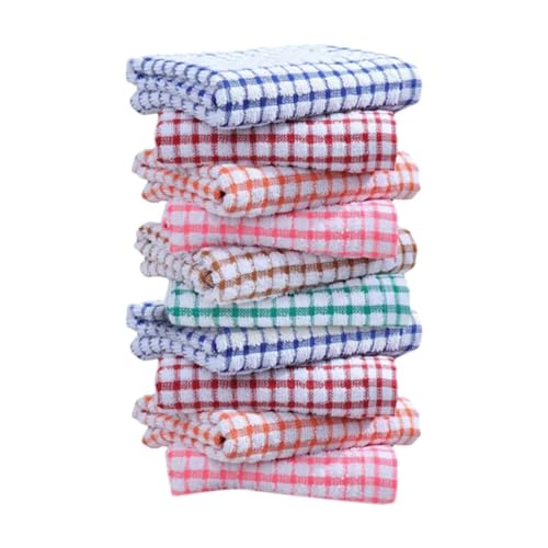 Qianly 10 Paños de Cocina, Trapos para Lavar Platos, Portátiles Y Modernos para El Hogar.
