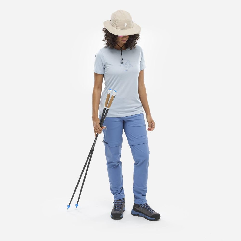 MILLET Pantalon De Randonnée et Trekking 2 en 1 Strech et Convertible, Femme, UBIC Zipp Off