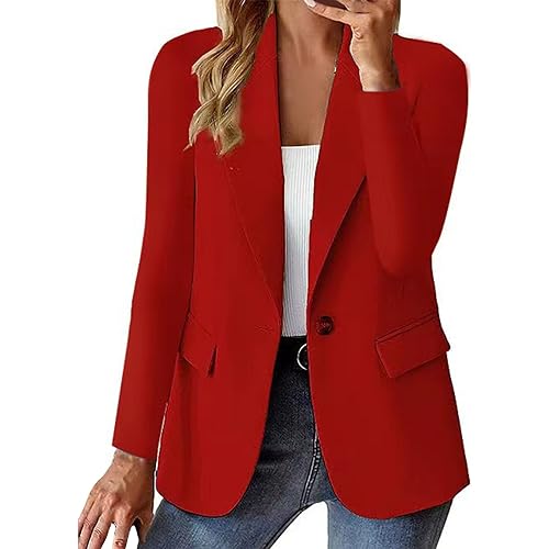 Blazers for Women 2025 Summer Lightweight Business Casual Open Front Long Sleeve Suit Jackets Slim Fit Jackets