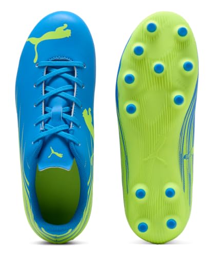 Puma Attacanto II Fg/Ag Jr Fußballschuh für Kinder, unisex, Ultra Blue-Lime Squeeze, 32 EU – Ansicht 4