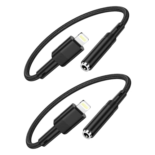 iPhone CzWbN Lightning - 3.5 mm CgjO iC҂ ϊ P[u HIFI ϋv wbhtHWbNA_v^ 2{Zbg IOS17/16Ή iPhone14/13/12/11/SE/X/XR/8/