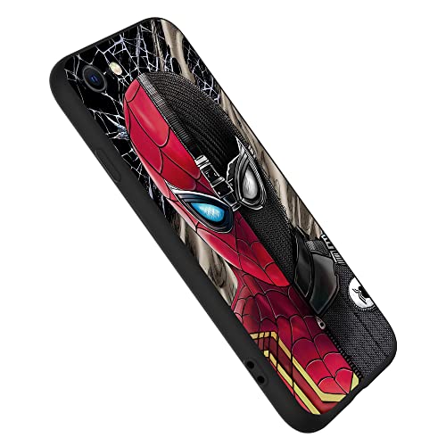 King Dragon Pattern Case For Iphone Se 2022 & Iphone Se 2020, With Us Superhero Character, Compatible Wireless Charging Silicone Iphone 7 & Iphone 8 Case Black #TOP6
