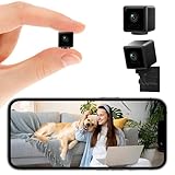ESTABA Mini Camera, 4K HD Wireless Indoor Security Camera, APP Control Cam with Night Vision & Motion Detection, SD/Cloud Storage Space, for Home, Baby, Pet, Car, Office Monitoring
