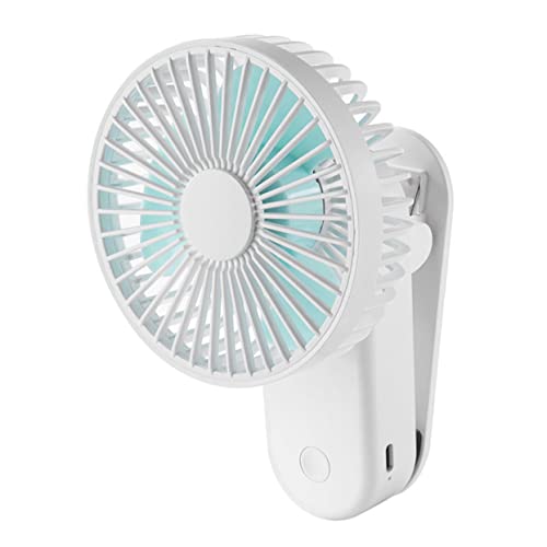 HOLIDYOYO Ventilador Clip Magnético Portátil USB Recargable Mini Ventilador de Mesa Ligero y Compacto para Verano con Base Magnética y Clip Ajustable para Oficina y