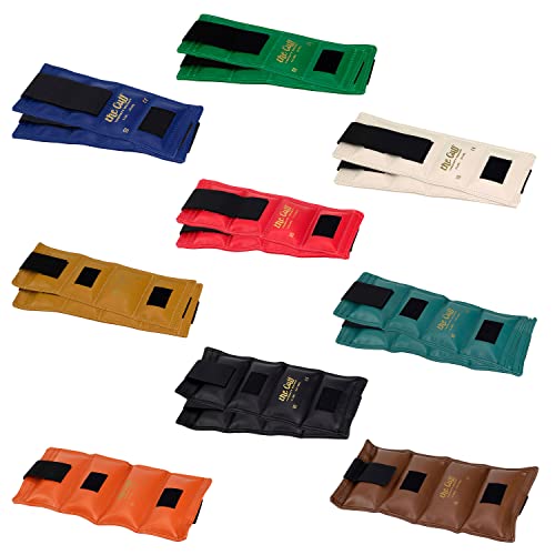 The Cuff Original Adjustable Ankle and Wrist Weight for Training, Dance, Running, Toning, and Physical Therapy for Men and Women, 16 Piece Set (2 each: 1,1.5,2,2.5,3,4,5; 1 each: 7.5,10)