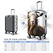 QSMBNET Travel Luggage Cover Animal Goat Spandex Suitcase Protector Washable Baggage Covers Fashion Elastic Scratch-Resistant Luggage Cover Protector Fits 18-32 Inch Luggage