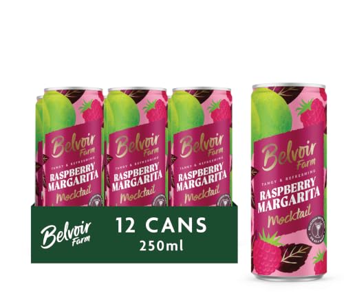 Belvoir Farm - Non-alcoholic Raspberry Margarita Mocktail 12 x 250ml Cans
