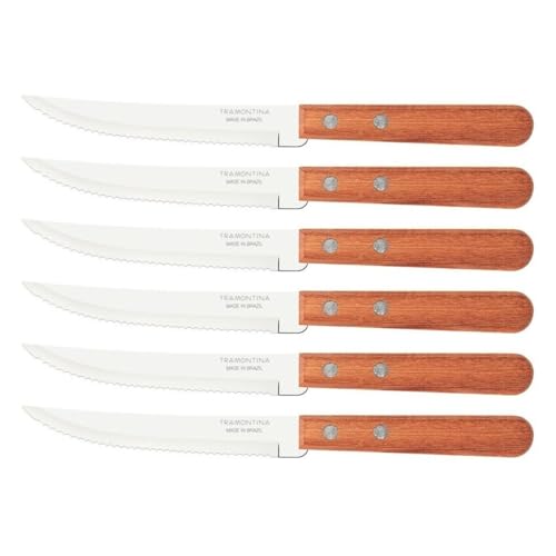 Tramontina WW 6 PCS STEAK KNIVES DYNAMIC Made In Brazil 22300605