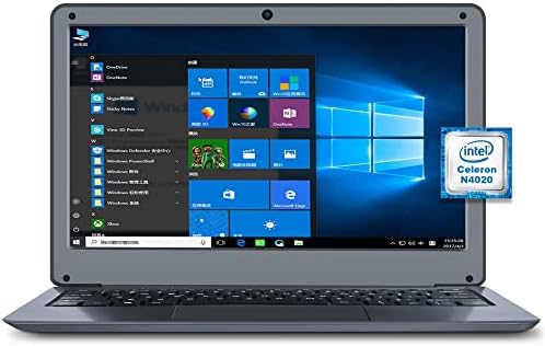 EVRAIN Windows 10 Mini Laptop, Intel Celeron N4020, 6GB RAM, 64GB Storage, 11.6" HD Anti-Glare Display, Windows 10 Laptop, Learning Laptop, Office Laptop for Men and Women