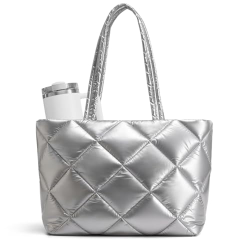 ASL Puffer Tote Bag with Bottle Pockets