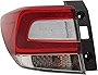 Garage-Pro Tail Light Lens and Housing Compatible with 2017-2019 Subaru ImprezaCrosstrek Outer, HatchbackWagon, Driver Side, Clear & Red Lens