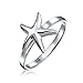 Produktbild Zarter Einfacher Nautischer Meereslebensstrand Glücklicher Seesternring Für Teenager Für Frauen .925 Sterling Silber 1MM Dünnes Band