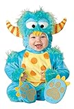InCharacter Unisex Baby Monster Costume, Blue/Yellow/Orange, Small