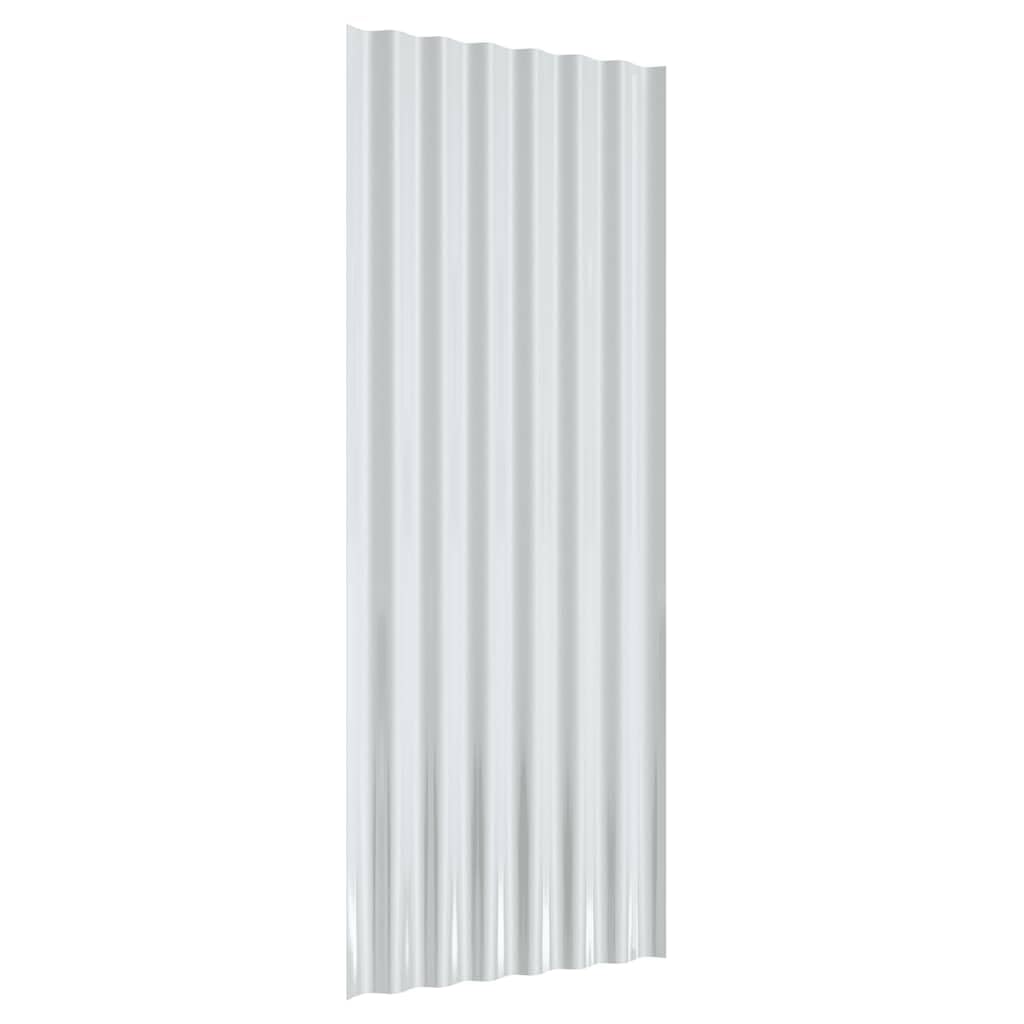 12 Pcs Galvanized Steel Roofing Panels 39.4x14.2 Inch, Ribbed Metal Roof Sheets for Sheds, Garages, and Outdoor Buildings, Anthracite Grey Weather-Resistant Cover