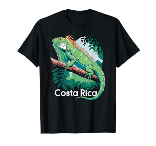 Costa Rica Wildlife Adventure, Iguana, Nature and Travel Fun T-Shirt