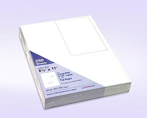 Étiquette intégrée pour impression simultanée facture et bon de livraison e-commerce 250 feuilles - 2