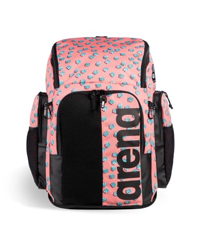 Image of ARENA Spiky III Backpack 45 Swimming Athlete Sports Gym Rucksack Large Training Gear Equipment Swim Bag for Men and Women, 45 Liters, Dices