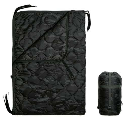 GHILEO Camo Poncho Liner Army Blanket