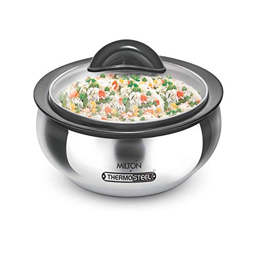 Milton 3 Pcs Casseroles Set With Lid And Stainless Steel - 600/1500/2000 Ml 3 Pcs Thermo Hot-Pot Insulated Casserole Gift Set #TOP4