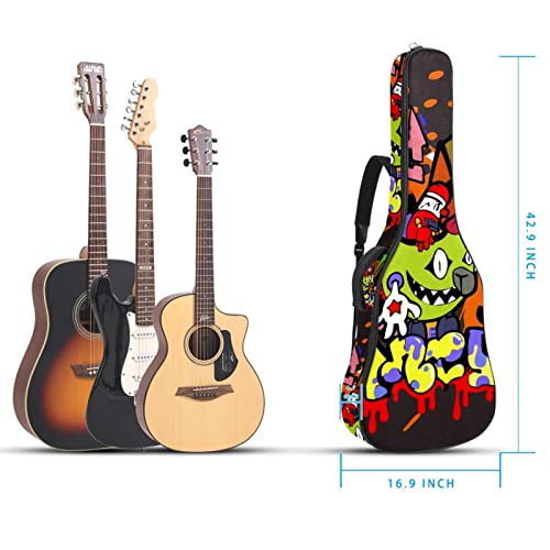 Housse de transport étanche pour guitare avec bandoulière réglable Motif triangulaire, yeux colorés, Multicolore 06, 42… - Les Beatles, Paul McCartney, John Lennon, RIngo Starr, George Harrison Housse de transport étanche pour guitare avec bandoulière réglable Motif triangulaire, yeux colorés, Multicolore 06, 42… – Image 6