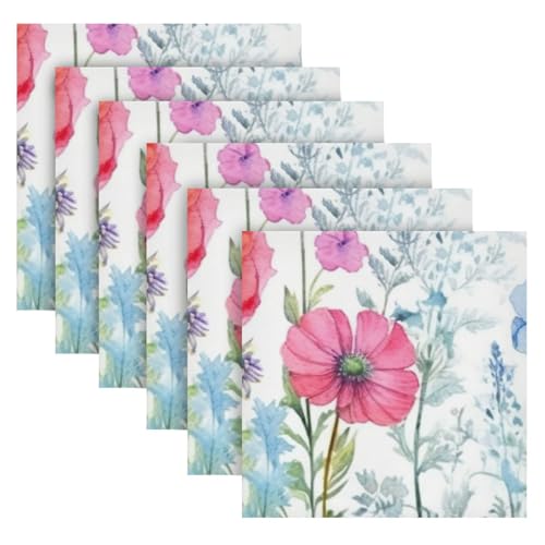Servilletas de Tela Wild Flower Cuadradas 50.5x50.5 cm Pack 6 miniatura 6