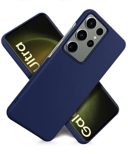 Image of WOW IMAGINE Slim Frameless Back Cover for Samsung Galaxy S23 Ultra 5G | Ultra Thin Lightweight Design & Camera Protection | Soft Matte Silicone Flexible Mobile Case (Blue)