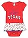 Outerstuff MLB Newborn Girls Play with Heart 2pack Creeper Set, Texas Rangers 6-9 Months