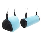 Alfie Pet - Franklin Hanging Tunnel Toy and Living Habitat Set for Mouse, Chinchilla, Rat, Gerbil and Dwarf Hamster - Color: Blue