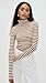 Free People Women's Good Good Turtle Stripe, Otter/Tea, M