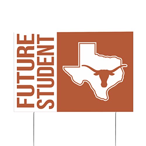 University of Texas Graduating Graduate Sign House 12 Inches x 18 Inches With Stakes (Grad Sign 4)