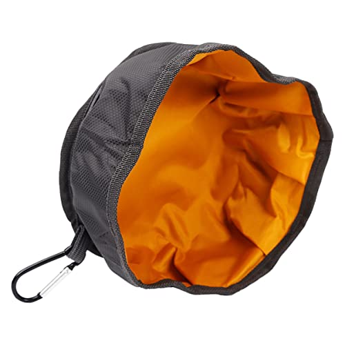 Happyyami 1Pc Foldable Pet Bowl Portable Feeding Basin for Dogs Cats Lightweight Compact Design for Travel Hiking Camping Random Color