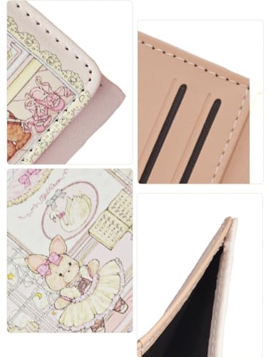 Cute Wallet Girls Wallet Coquette Accessories Cute Purses for Women Wallet Card Holder Kawaii Y2k Accessories Aesthetic Card Holder (Ballet)3
