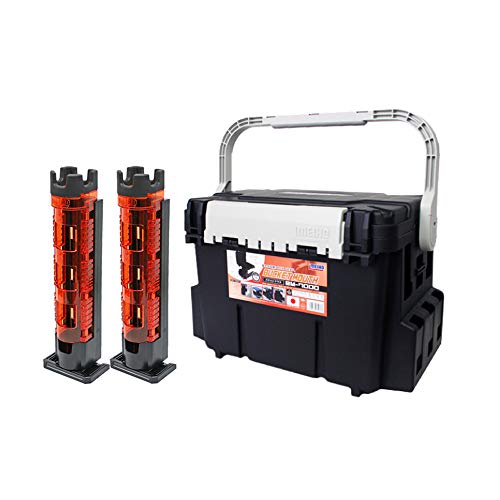 バケットマウスBM-7000 ブラック ロッドスタンド2本付き 3点セット 明邦化学工業 MEIHO 釣り