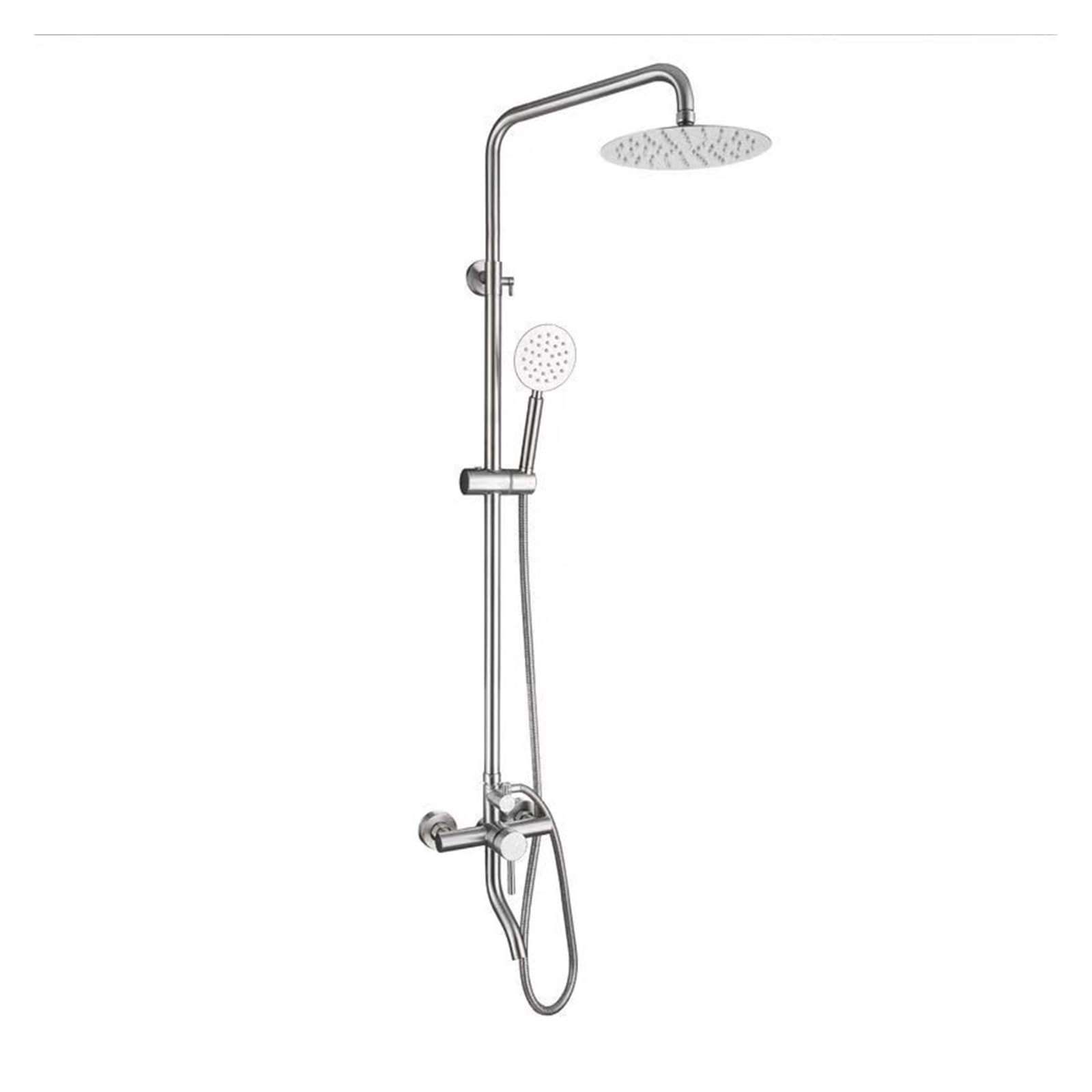 Ensemble de douche encastré chic en acier inoxydable 304 pour salle de bain moderne