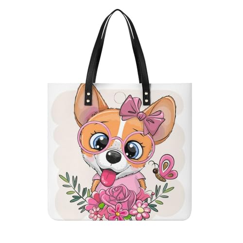 Sac cabas Papillon Corgi une idée cadeau originale pour femme passionnée
