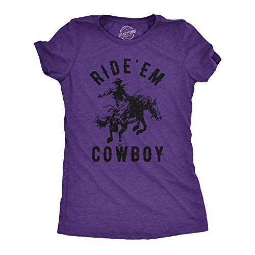 T-shirt Cowboy femme coupe ajustée sans déformation violet chiné S