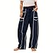 Barrel Sweatpants Girls Wide Leg Pants Baggy High Waisted Trousers Fashion Palazzo Pant Casual Pant with Pockets Navy 12 Years 14 Years