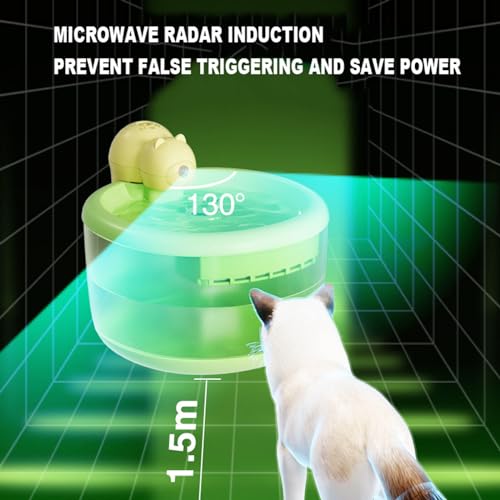Fuente de agua automática para gatos y perros pequeños inalámbrica con sensor miniatura 3