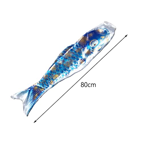 ＡＷＨＡＯ 4x da Carpa Japonesa da Carpa Japonesa Ao Ar Livre Pendurado Decoração da Carpa Japonesa, 80cm
