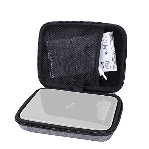 Aenllosi Hard Carrying Case for Fits Lifeprint 3x4.5 Portable Photo and Video Printer fits Zink Film Paper Pack (3x4.5, Grey)