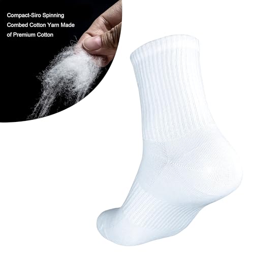 Image of Womens Anti Odor Breathable Moisture Wicking Sports Cotton Low Cut /Quarter Crew Socks for Athletes Foot