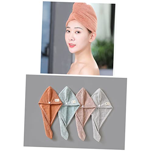 Amosfun 3 Pçs Turbante De Cabelo Envoltório Toalha De Microfibra Para Cabeça De Cabelo Toalha De Ban