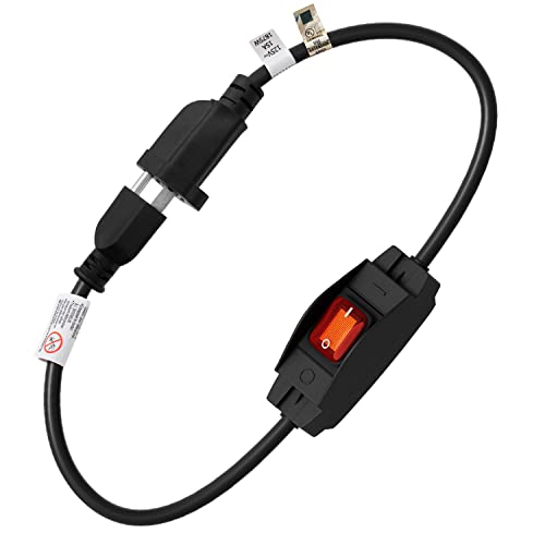 Firmerst 1875W Outdoor Extension Cord With Waterproof Switch 2 Feet #TOP23