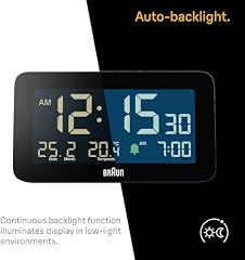 Negative LCD Alarm Clock with Temperature review image
