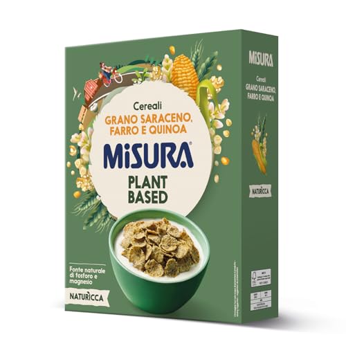Misura Cereali Colazione Natura Ricca | Fiocchi di Mais con Cereali Antichi | Confezione da 350 grammi